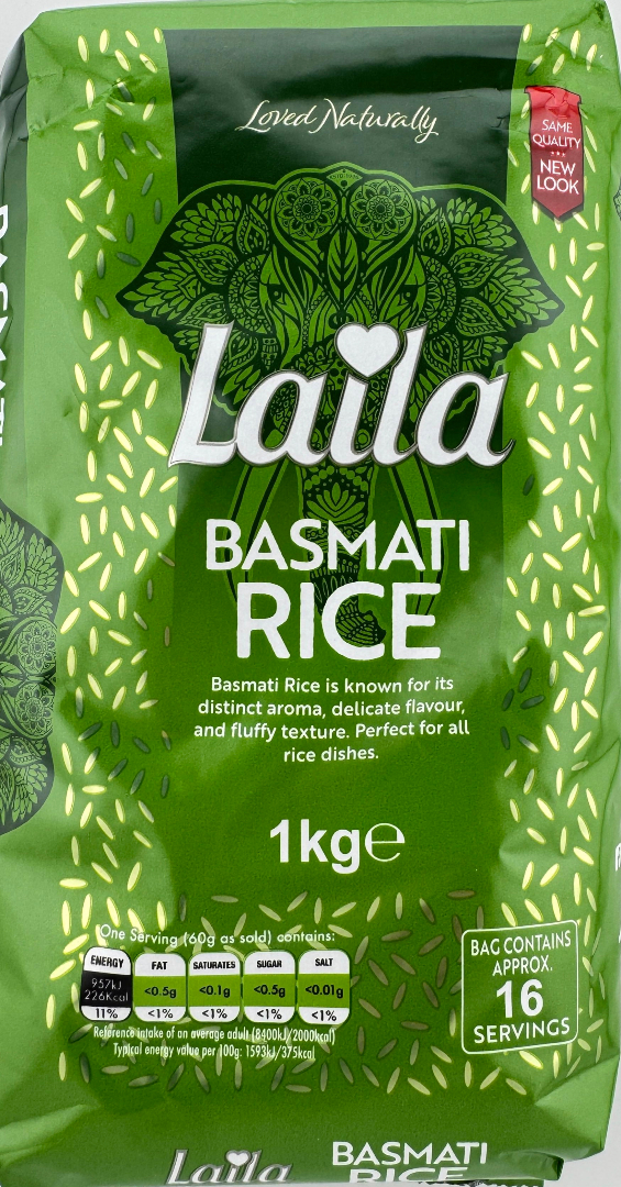 Laila Basmati Rice - 1kg