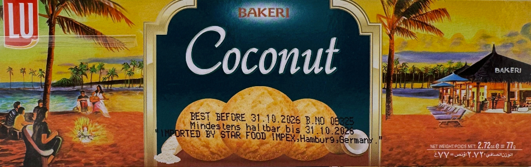 LU Bakeri Coconut Cookies - 66g