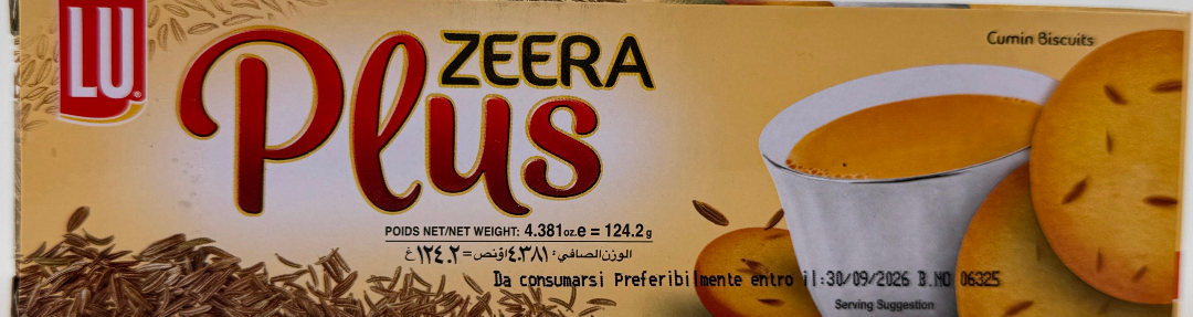 LU Zeera Plus Biscuit - 124g