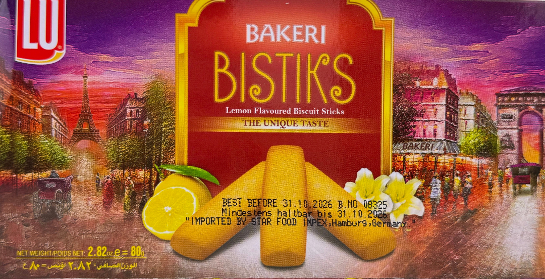 LU Biscuits Bakeri Bisticks - 72g