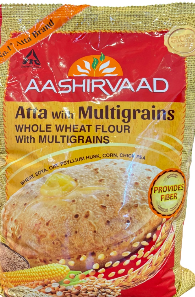 Aashirwad Atta With Multigrain - 5kg