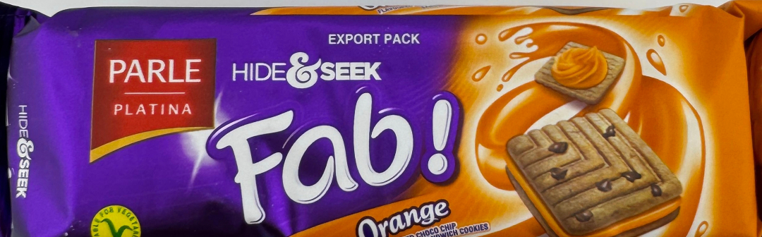 PARLE G Hide & Seek Fab Orange Biscuits - 112g