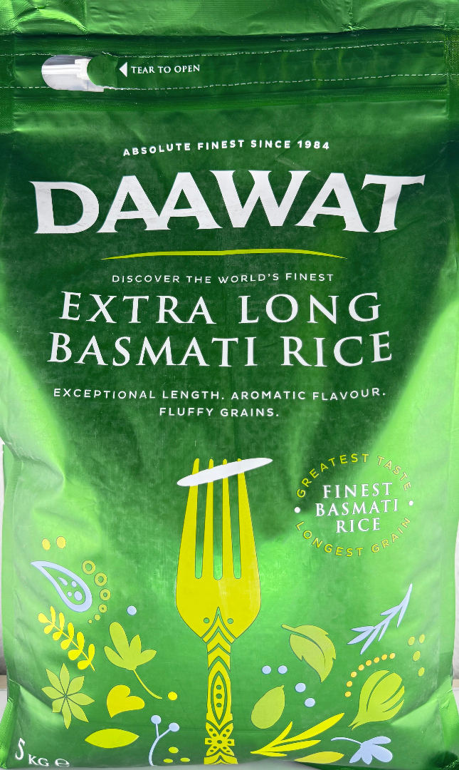 Daawat Extra Long Basmati Rice - 5kg