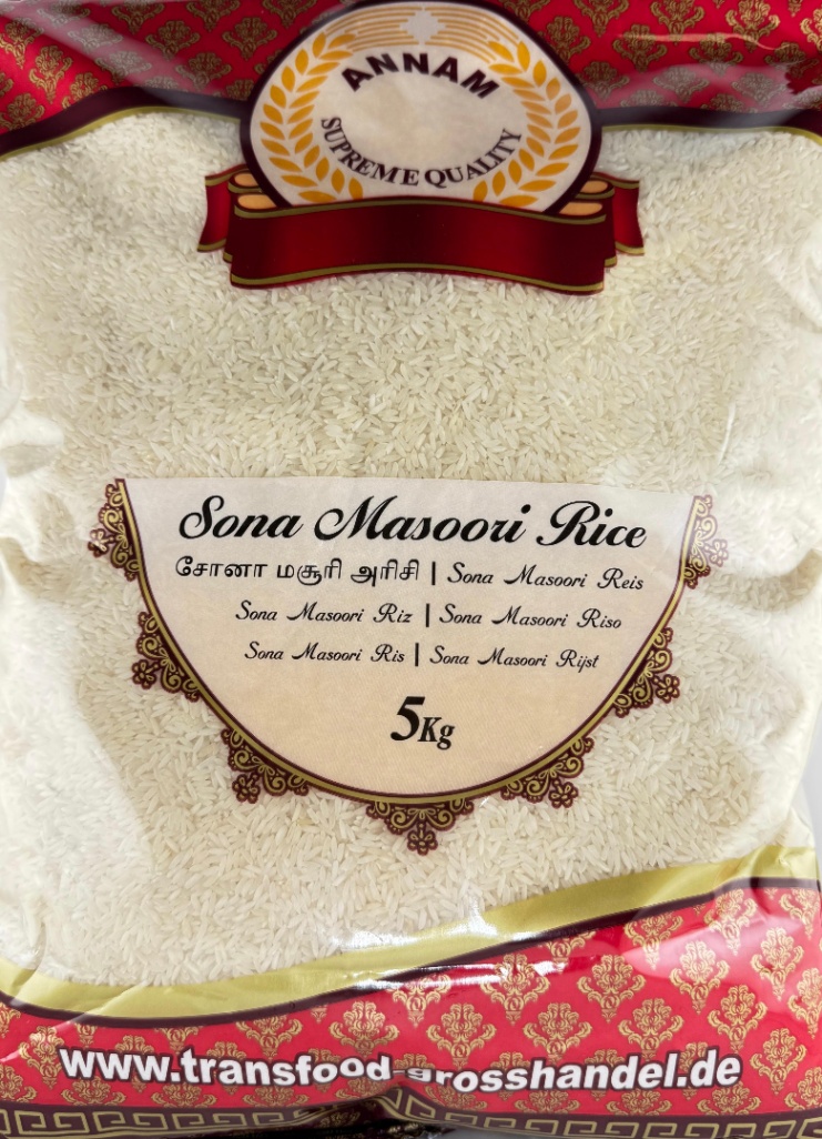 Anaam Sona Masoori Rice - 5kg