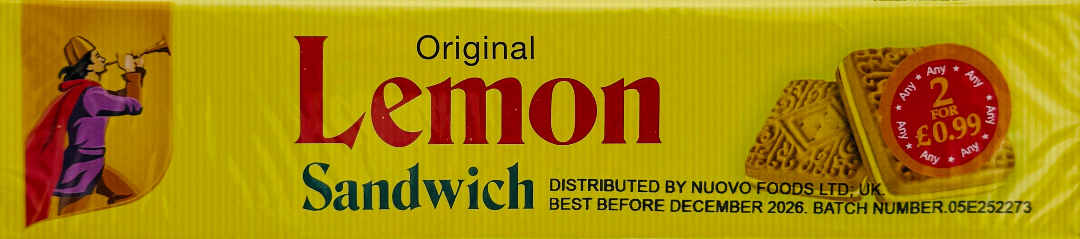 EBM Lemon Sandwich Packet - 130g
