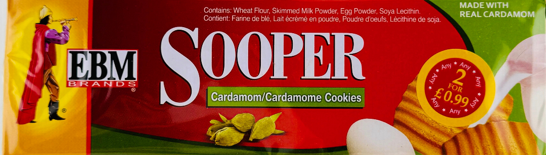 EBM Sooper Cardamom Cookies - 112g