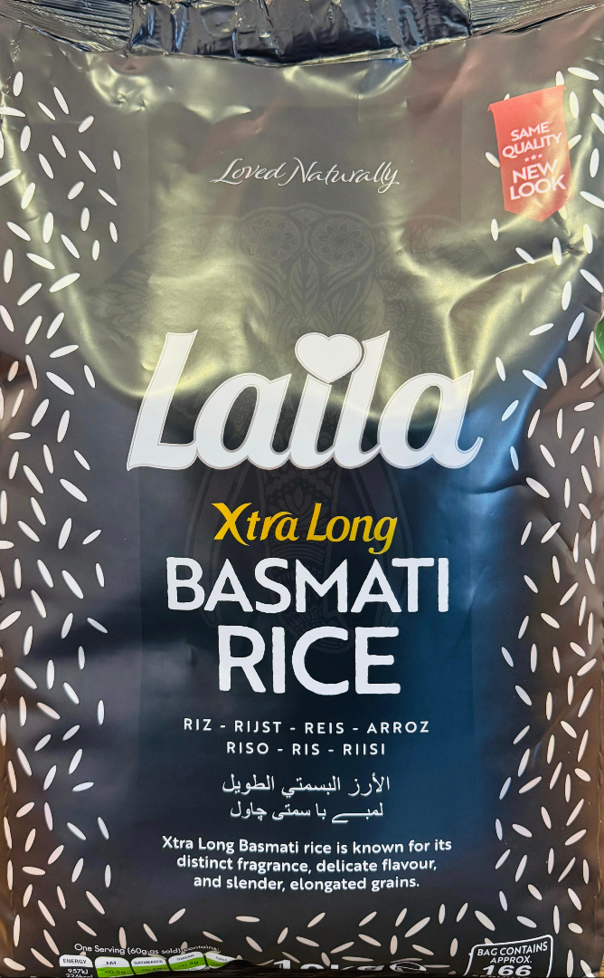 Laila Xtra Long Basmati Rice - 10kg