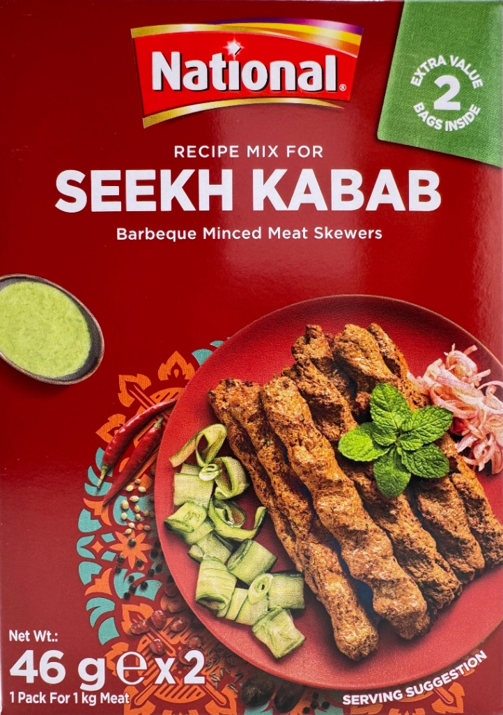 NATIONAL Seekh Kabab - 92g