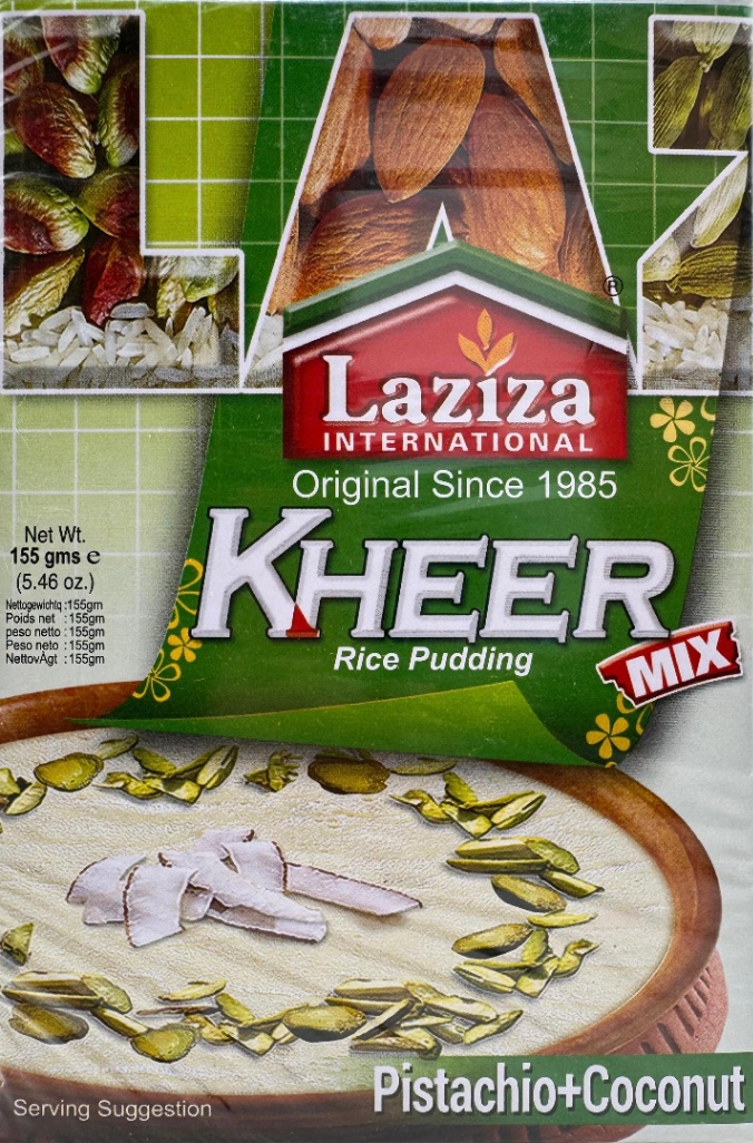 LAZIZA Kheer Pistachio+Coconut - 155g